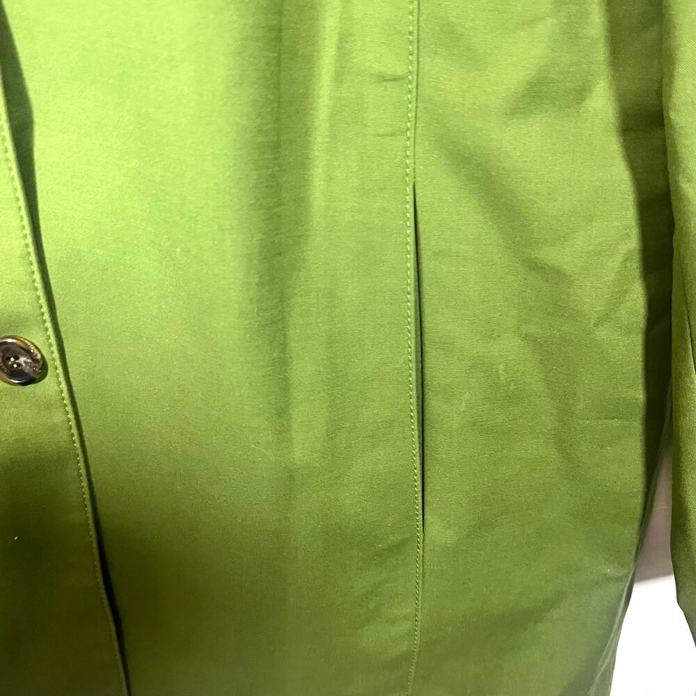 Benetton Green Jacket IT 44 M Quiet Luxury Old Money Preppy Chic Minimalist - Picture 4 of 9